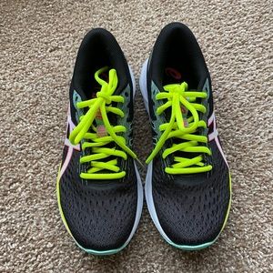 ASICS black running shoes